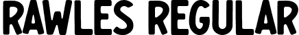 Rawles Regular font - Rawles.ttf