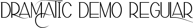 Dramatic Demo Regular font - DramaticDemoRegular.ttf