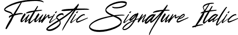 Futuristic Signature Italic font - Futuristic Signature Italic.otf