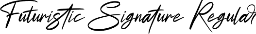 Futuristic Signature Regular font - Futuristic Signature.otf