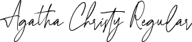 Agatha Christy Regular font - AgathaChristy-51jpx.ttf