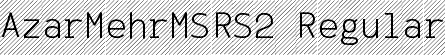 AzarMehrMSRS2 Regular font - AzarMehrMSRS2.ttf