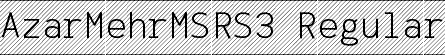 AzarMehrMSRS3 Regular font - AzarMehrMSRS3.ttf
