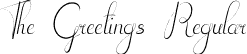 The Greetings Regular font - thegreetings-doexx.otf