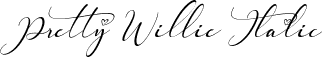 Pretty Willie Italic font - Pretty Willie italic otf.otf