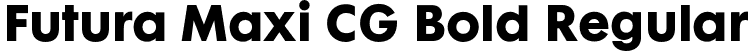 Futura Maxi CG Bold Regular font - Futura Maxi CG Bold Regular.otf