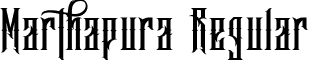 Marthapura Regular font - MarthapuraDEMO.ttf