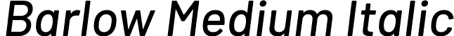 Barlow Medium Italic font - Barlow-MediumItalic.ttf