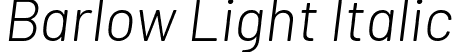 Barlow Light Italic font - Barlow-LightItalic.ttf