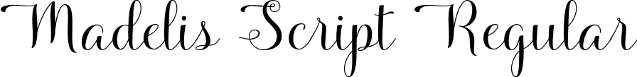 Madelis Script Regular font - MadelisScript.otf