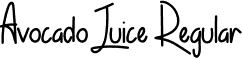 Avocado Juice Regular font - AvocadoJuice.otf