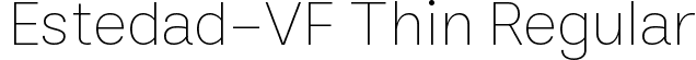 Estedad-VF Thin Regular font - Estedad[wght,kshd].ttf