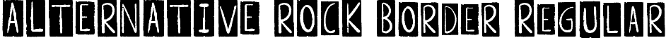 ALTERNATIVE ROCK Border Regular font - ALTERNATIVEROCK-Border.ttf