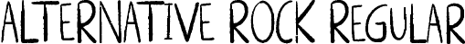 ALTERNATIVE ROCK Regular font - ALTERNATIVEROCK.ttf