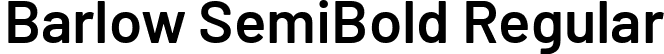 Barlow SemiBold Regular font - Barlow-SemiBold.ttf