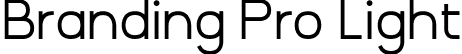 Branding Pro Light font - Branding Pro Light.otf