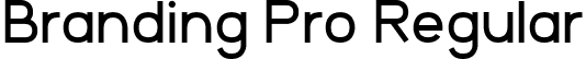 Branding Pro Regular font - Branding Pro Regular.otf