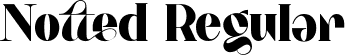 Notted Regular font - notted.ttf