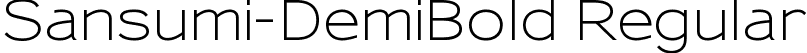 Sansumi-DemiBold Regular font - Sansumi-DemiBold.ttf