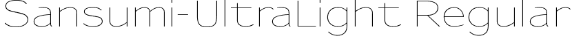 Sansumi-UltraLight Regular font - Sansumi-UltraLight.ttf