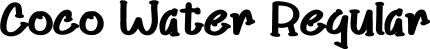 Coco Water Regular font - CocoWater.otf