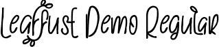 LeaffusE Demo Regular font - LeaffusEDemoRegular.ttf