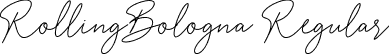 RollingBologna Regular font - RollingBologna.ttf