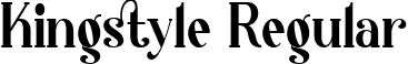 Kingstyle Regular font - KingstyleRegular-4BExx.ttf