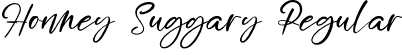 Honney Suggary Regular font - Honney Suggary.otf