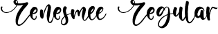 Renesmee Regular font - Renesmee.otf