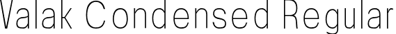 Valak Condensed Regular font - Valak-CondensedLight.otf