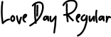 Love Day Regular font - LoveDay.otf
