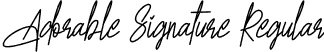 Adorable Signature Regular font - Adorable Signature.otf