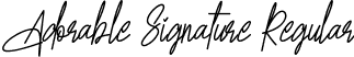 Adorable Signature Regular font - Adorable Signature.ttf