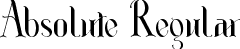 Absolute Regular font - Absolute-nR1DV.ttf