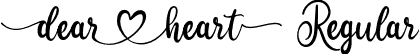 dearheart Regular font - dearheart.otf