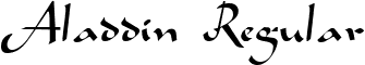 Aladdin Regular font - Aladdin.ttf