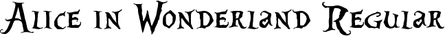 Alice in Wonderland Regular font - Alice_in_Wonderland.ttf