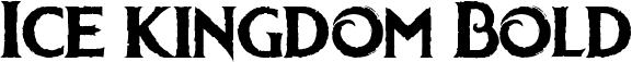 Ice kingdom Bold font - Frozen.otf