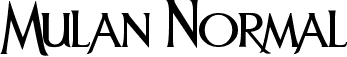 Mulan Normal font - Mulan.ttf