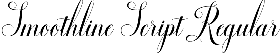 Smoothline Script Regular font - SmoothlineScript.otf