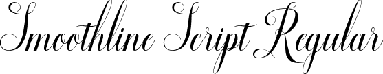 Smoothline Script Regular font - SmoothlineScript.ttf