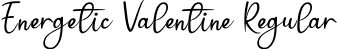 Energetic Valentine Regular font - Energetic Valentine.otf