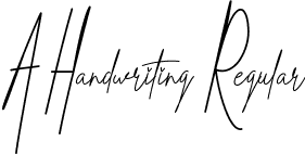 A Handwriting Regular font - A Handwriting.ttf