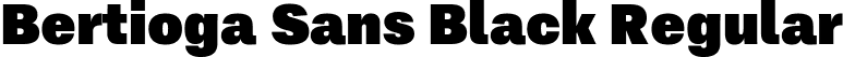 Bertioga Sans Black Regular font - BertiogaSans-Black.ttf