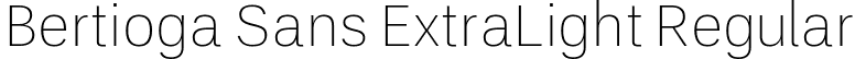 Bertioga Sans ExtraLight Regular font - BertiogaSans-ExtraLight.ttf