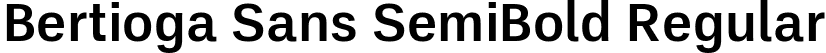Bertioga Sans SemiBold Regular font - BertiogaSans-SemiBold.ttf