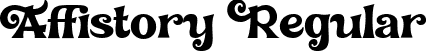 Affistory Regular font - Affistory-X3yAG.ttf