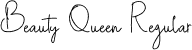 Beauty Queen Regular font - BeautyQueen.otf