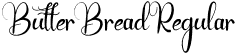 Butter Bread Regular font - Butter Bread.otf